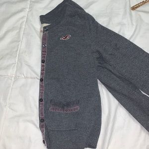 Gray cardigan